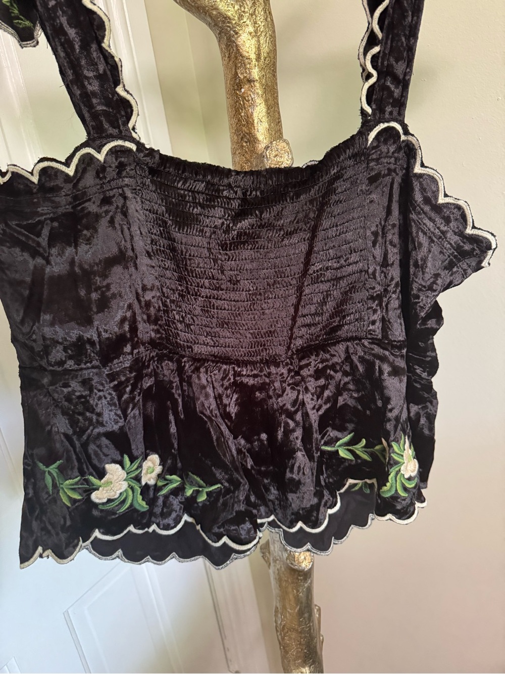 Maeve by Anthropologie Waisted Scallop Blouse NWT Size X-Large $138 - Picture 8 of 8